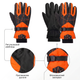 Чоловічі гірськолижні рукавички для лиж і сноуборда SP-Sport Snow Gloves 7690 розмір L Black-Orange - зображення 7