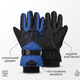 Мужские горнолыжные перчатки для лыж и сноуборда SP-Sport Snow Gloves 7690 размер L Black-Blue - изображение 7