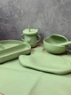 Набор детской посуды TS Kitchen Мишка силиконового 7 предметов Зеленый HP34546G - изображение 3