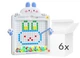 Магнітна дошка-мозаїка Woopie Montessori MagPad Кролик 6 шт Синя (ZES2204326948123) - зображення 1