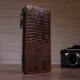 Чоловічий клатч з силуетом каймана 20235 Vintage коричневий - зображення 9