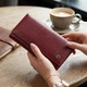 Практичный кошелек для женщин из натуральной кожи ST Leather 23098 бордовый - изображение 2