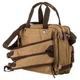 Сумка-трансофрмер текстильна велика 20152 Vintage пісочний - зображення 2