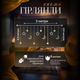 Гірлянда-штора Місяць та зірки розмір 3*0,9 м 12 фігур, синій(WYF11BL)(PR) - изображение 2