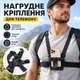 Нагрудное крепление для смартфона черное регулируемое для съемки от первого лица - изображение 1