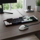 Комплект проволочной клавиатуры мембранной с подсветкой + мышка RGB USB XSTRIKE X-1011 раскладка ENG/UA мышка и клавиатура набор игровой мышь с клавиатурой с подсветкой для ПК и ноутбука Черный с белым - изображение 2