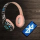 Słuchawki bezprzewodowe nauszne KIK RGB P95 Różowe (5903039766082) - obraz 11