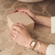 Жіночий годинник Burker Watches Olivia сріблястий та золотистий з білим циферблатом (OLGS) - изображение 7