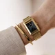 Жіночий годинник Burker Watches Olivia золотистий з чорним циферблатом (OLGB) - зображення 5