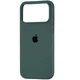 Чохол Fiji Silicone Case для Apple iPhone 18 Pro Max бампер накладка Soft Touch з мікрофіброю Pine Green - зображення 1