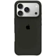 Чехол Fiji Silicone Case для Apple iPhone 18 Pro бампер накладка Soft Touch с микрофиброй Black - изображение 1