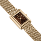 Жіночий годинник Burker Watches Olivia золотистий з коричневим циферблатом (OLGBR) - зображення 2