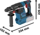 Akumulatorowy młot udarowo-obrotowy Bosch Professional PRO GBH 18V-26 SDS plus 18 V 2.6 J z wiertłami EXPERT (061599769B) - obraz 3