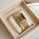 Жіночий годинник Burker Watches Olivia золотистий з коричневим циферблатом (OLGBR) - зображення 4