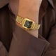 Жіночий годинник Burker Watches Macy золотистий з чорним циферблатом (MCGB) - изображение 5