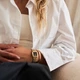 Жіночий годинник Burker Watches Macy золотистий з чорним циферблатом (MCGB) - изображение 6