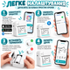 Бездротовий термопринтер для наклейок та етикеток з Bluetooth, білий - зображення 6