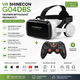 VR Очки виртуальной реальности VR SHINECON G04DBS Bluetooth соединения для смартфонов 5.5-7,2"+ джостик Terios X3 Black - изображение 1