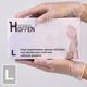 Рукавички вінілові Hoffen, прозорі, розмір L, 100 шт. - зображення 1