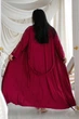 Женский вискозный длинный 130 см халат Хм1235 Марсала, 3XL - изображение 3