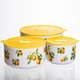 Контейнеры для еды фарфоровые Lemon 9,5/13/15 см Yiwu TS-3P-1 - изображение 1