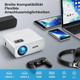 Мультимедийный проектор Movie Projector C12 Full HD 1080P Видеопроектор для домашнего кинотеатра 15000лм Белый - изображение 4