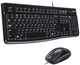 Комплект - клавіатура + мишка дротові Logitech MK120 чорний підключення USB (920-002563) - изображение 1