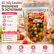 Жувальний мармелад 4D Jelly Candies Peelable Fruit Gummies 400 г желейні цукерки з рідкою начинкою у формі фруктів - зображення 2