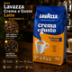 Зерновой кофе Lavazza Crema e Gusto Tradizione Italiana Latte 1015 г купаж 70% арабики 30% робусты темная обжарка насыщенный ароматный с шоколадным вкусом легкой горчинкой плотной крема для кофемашины капучино латте эспрессо - изображение 3