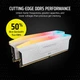 Модуль памяти Corsair DDR5 32GB (2x16) Vengeance 6000Mhz RGB XMP/EXPO White (CMG32GX5M2E6000Z36W) - изображение 3
