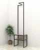 Вешалка для одежды с полками в стиле лофт EcoLoft Сиверо DSP-1518-1 - изображение 2