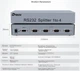 Разветвитель DTECH DT-5044 RS232 1 вход — 4 виходи, серебристый - изображение 12