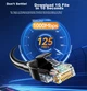 Патч-корд SAMZHE HCT100 Cat 6 мідь 1 Гбіт/с 10 м Чорний - зображення 4