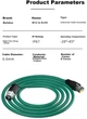 Патч-корд BOSENDE BSD-M12X Cat 6a екранований M12 X-кодований - RJ45 2 м (BSD-M12X-02) - зображення 6