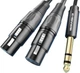Аудиокабель ZHENWEI ZW-YPX536 Jack 6.35 мм — 2 x XLR (мама), 3 м - изображение 1