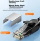 Патч-корд SAMZHE GD6A100 Cat 6a 10 Гбіт/с чиста мідь 10 м Чорний - зображення 11