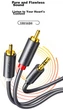 Аудио-кабель Ugreen 90658 3.5 мм - 2xRCA 20 м - изображение 2