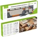 Дротова клавіатура Hoco GM61 Murphy USB Type-A Wired Keyboard Cyrillic Star Gray - изображение 6