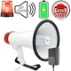 Мегафон громкоговоритель, ручной рупор с диктофоном и сиреной MEGAPHONE ER-55 12v - изображение 1