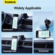 Автотримач для телефону Baseus UltraControl Go Suction Type Car Mount Автомобільний тримач на торпеду/скло з механічним затискачем та регулюванням положення Чорний - зображення 4