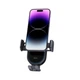 Бездротовий автомобільний зарядний пристрій Тримач для телефону Baseus LightChaser Wireless Charging Electric Car Mount з технологією Qi 15W Чорний - зображення 5