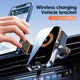 Автомобільний тримач для телефону з бездротовою зарядкою Wireless Car Charger X12 |15W| Чорний - зображення 2