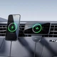 Автотримач для телефону Baseus PrimeTrip VC2 Pro 25W Автомобільний тримач на дефлектор з бездротовою зарядкою Qi2.2 та магнітним кріпленням Чорний - зображення 5