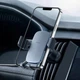 Автодержатель для телефона Baseus Metal Age 2 Air Outlet Car Mount Автомобильный держатель на дефлектор с зажимом и поворотной конструкцией Темно-серый - изображение 2