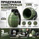 Кришка фаркоп у вигляді ручної гранати ковпак 50 мм 3d друк універсальний зелений 3d-9204 - зображення 6