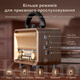 Радіоприймач портативний Коричневий Bluetooth 5.4 FM/AM/SW, USB/TF Акумуляторний з підставкою для телефону (20016) - изображение 4