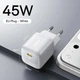 Мережевий зарядний пристрій на 45 W Baseus EnerFill FN22 (Type-C, QC3.0, PD3.0). White - зображення 5