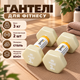 Гантелі Gemini Sport для фітнесу з вініловим покриттям 2 шт. по 3.0 кг GSD-3.0MILK - зображення 1