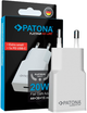 Ładowarka PATONA Premium GaN PD20W 1x USB-C PD3.0 QC3.0 White (4055655259149) - obraz 1