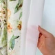 Коротка кухонна тюлева занавіска - арка Квітковий Акорд з зеленим листям Adagio Windows Decor 2,8х1,6м - изображение 5